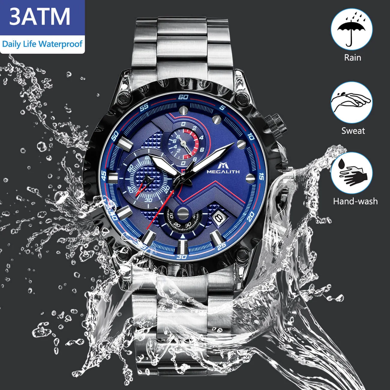 0074M | Quartz Men Watch | Stainless Steel Band