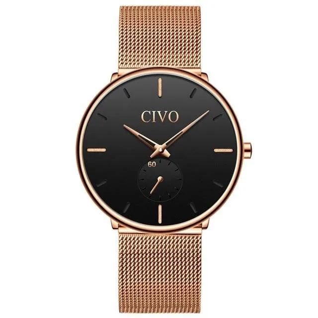 0124C | Quartz Men Watch | Mesh Band