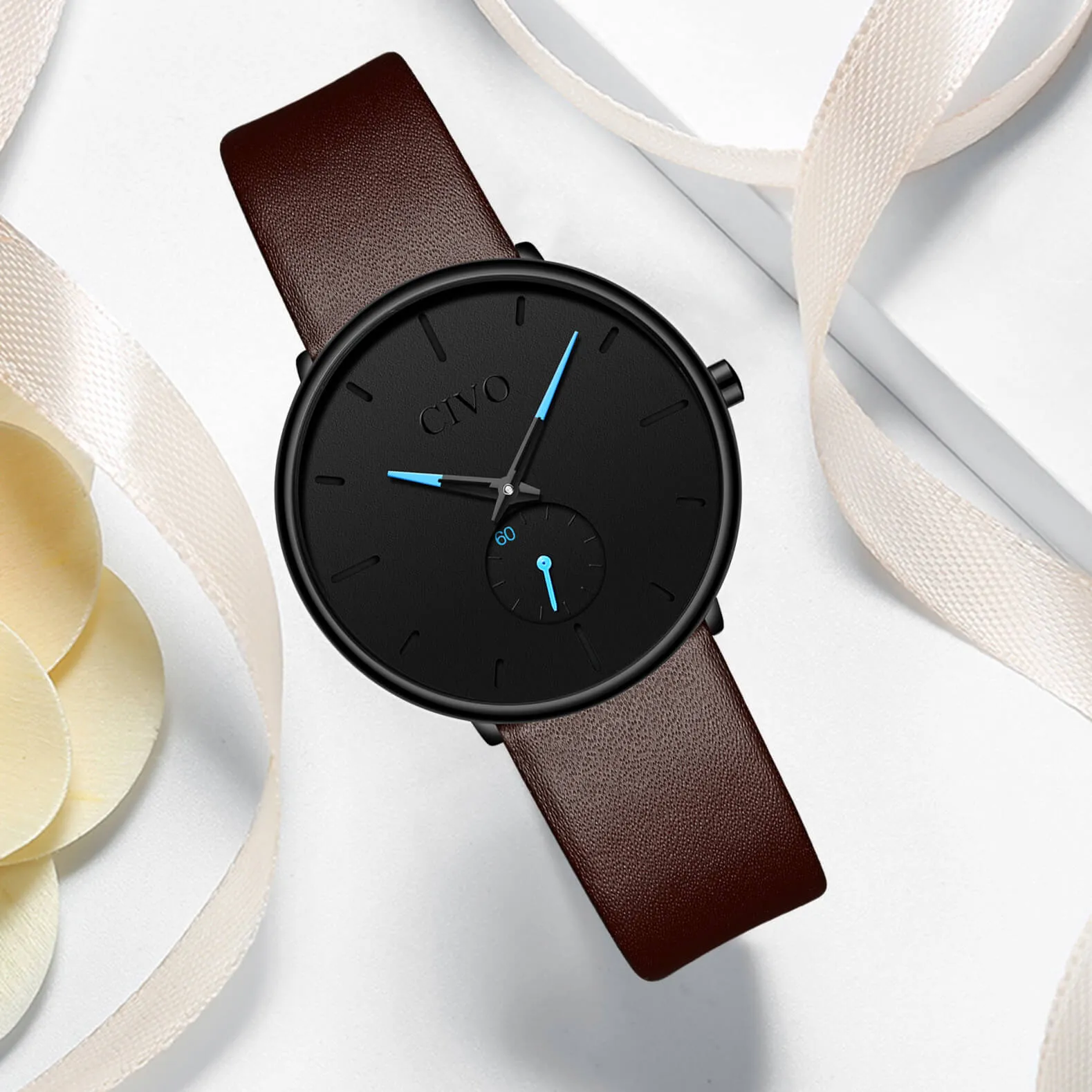 0124C | Quartz Women Watch | Leather Band