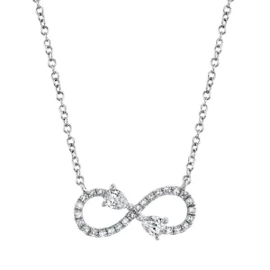 0.22ctw Diamond Infinity Necklace