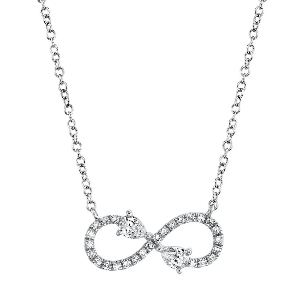 0.22ctw Diamond Infinity Necklace