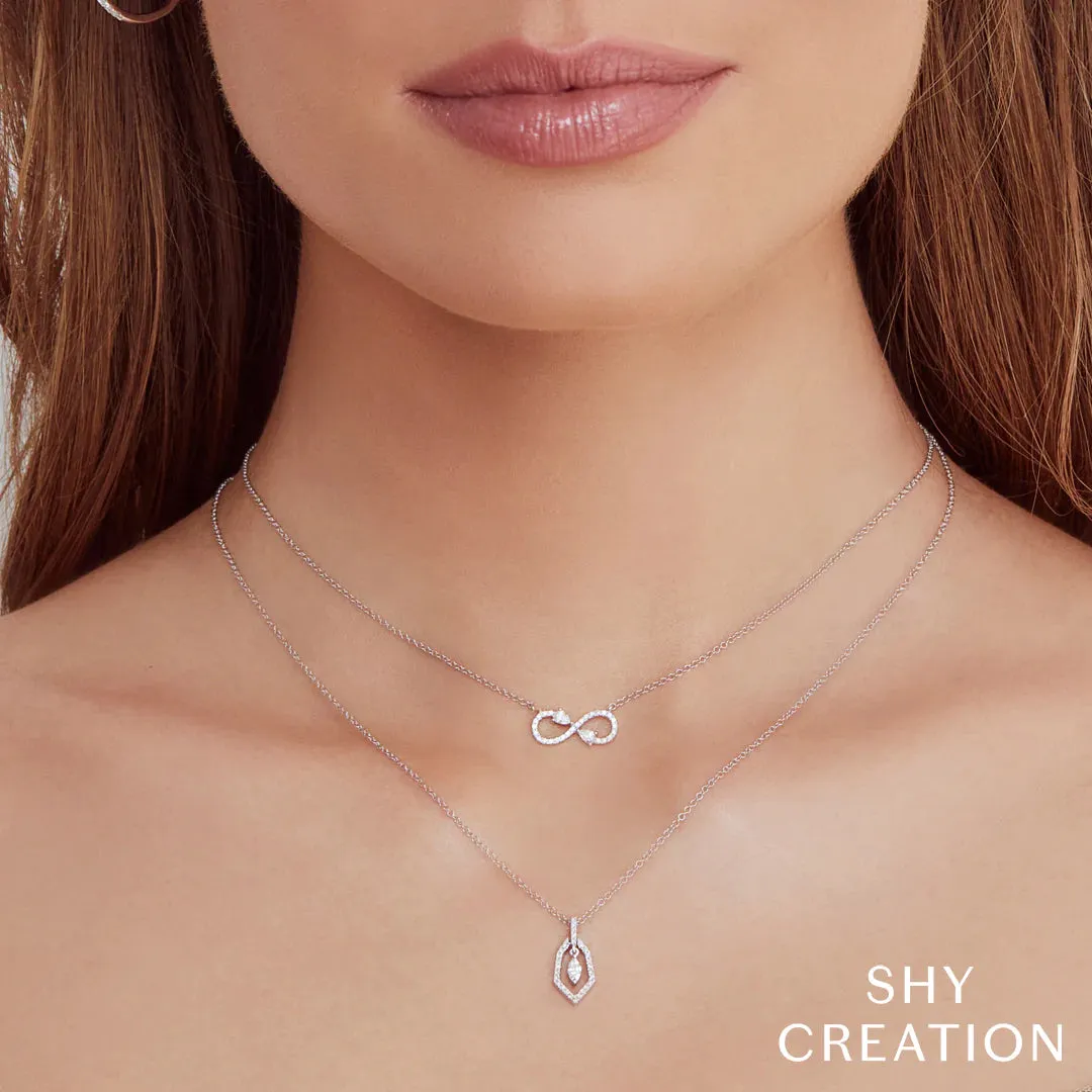 0.22ctw Diamond Infinity Necklace