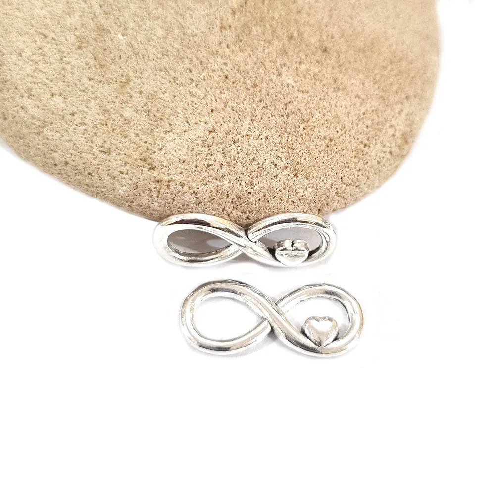 10 pcs  infinity charms, silver plated charms, jewelry making, DIY charms, infinity symbol, personalized jewelry