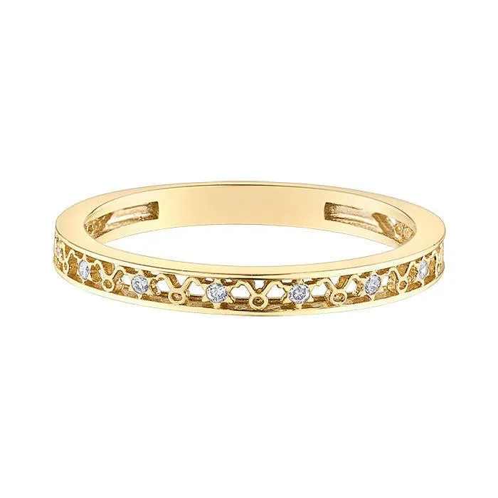 10ct Gold & Diamond Taurus Zodiac Ring