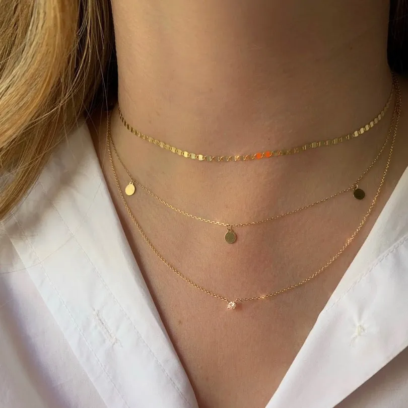 10K Gold Disco Choker