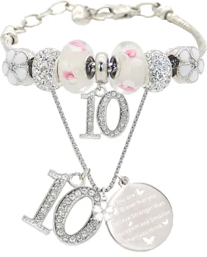 10th Birthday Gifts for Girl, 10th Birthday, 10 Year Old Birthday, 10th Birthday Bracelet