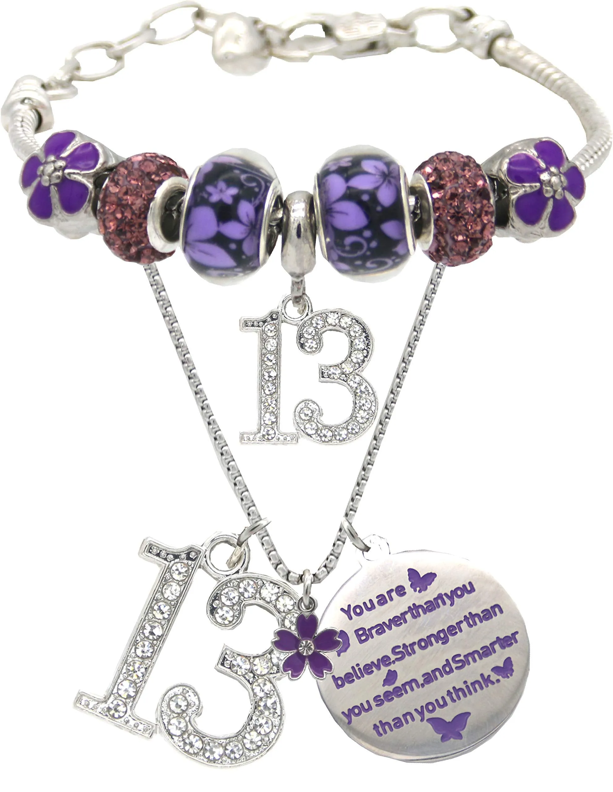 13th Birthday, 13 Year Old Birthday, 13th Birthday Girl, 13th Birthday Bracelet, 13th