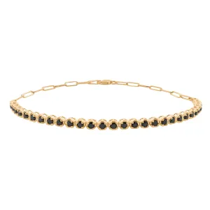 14K GOLD BLACK DIAMOND ADDISON BRACELET