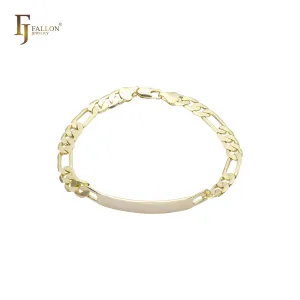 14K Gold Men's ID Bracelets