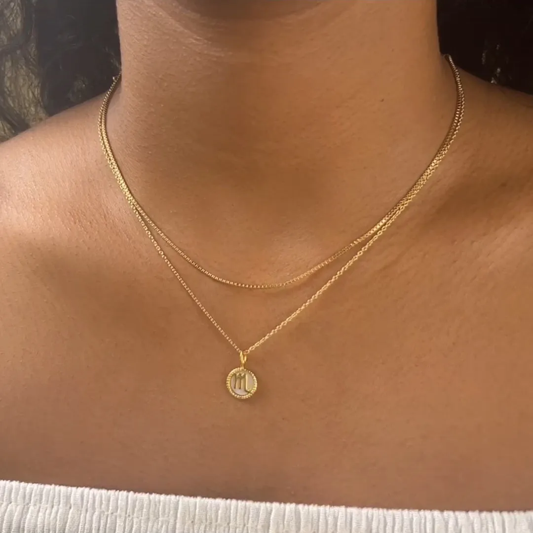 14K Gold Vermeil Box Chain Necklace