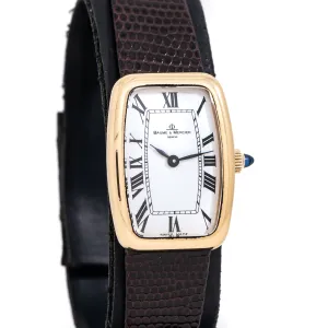 Baume & Mercier Ladies Watch Ref. 38298 Vintage 1980s Faberge Style - Solid 18K Yellow Gold