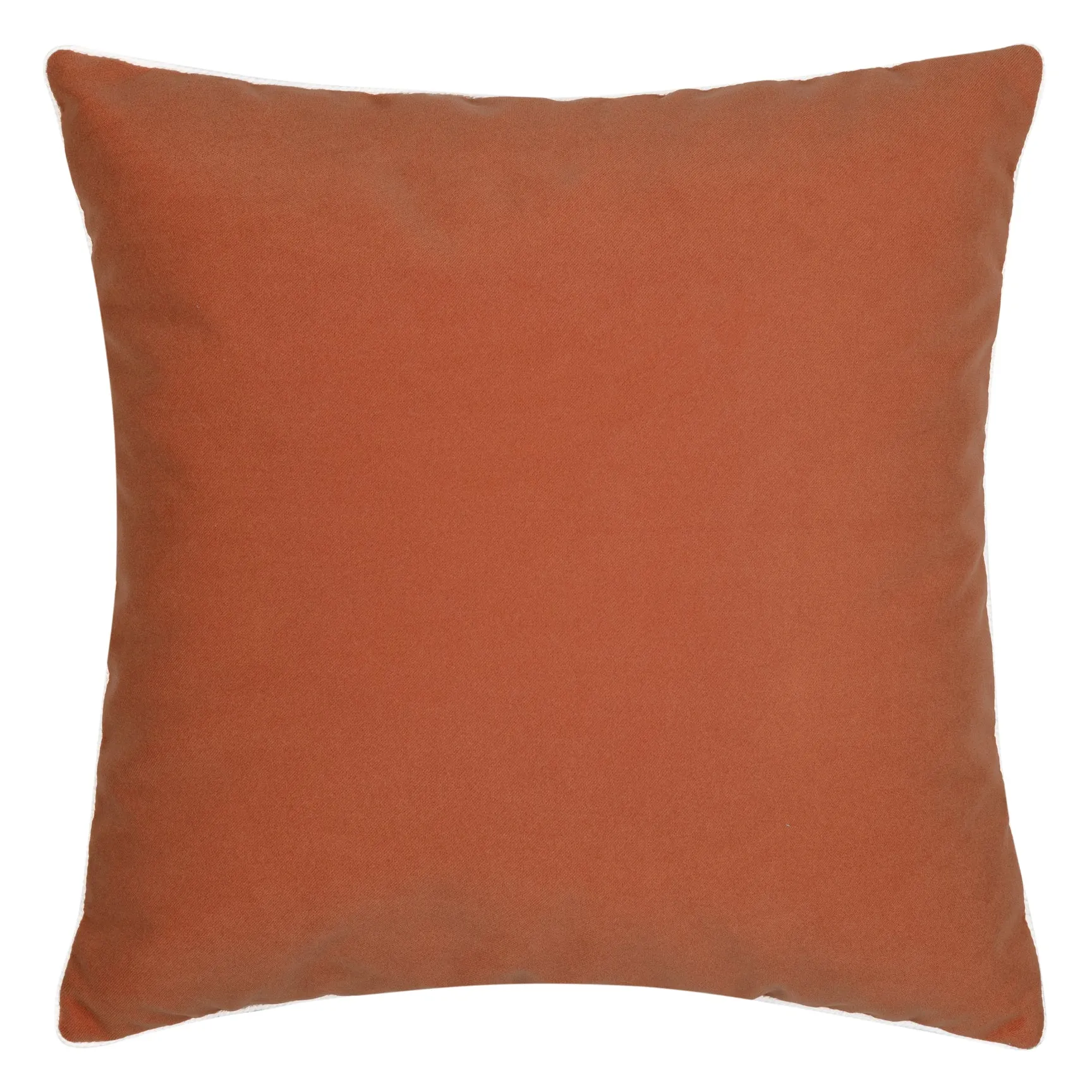 22" Square Elaine Smith Pillow  Lush Velvet Papaya/Tiffany Corded