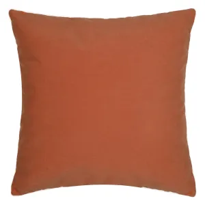 22" Square Elaine Smith Pillow  Lush Velvet Papaya/Tiffany Corded