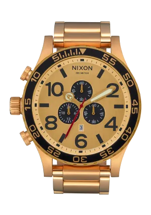 All-Gold Chrono 51-30 Watch with Gold and Black Details