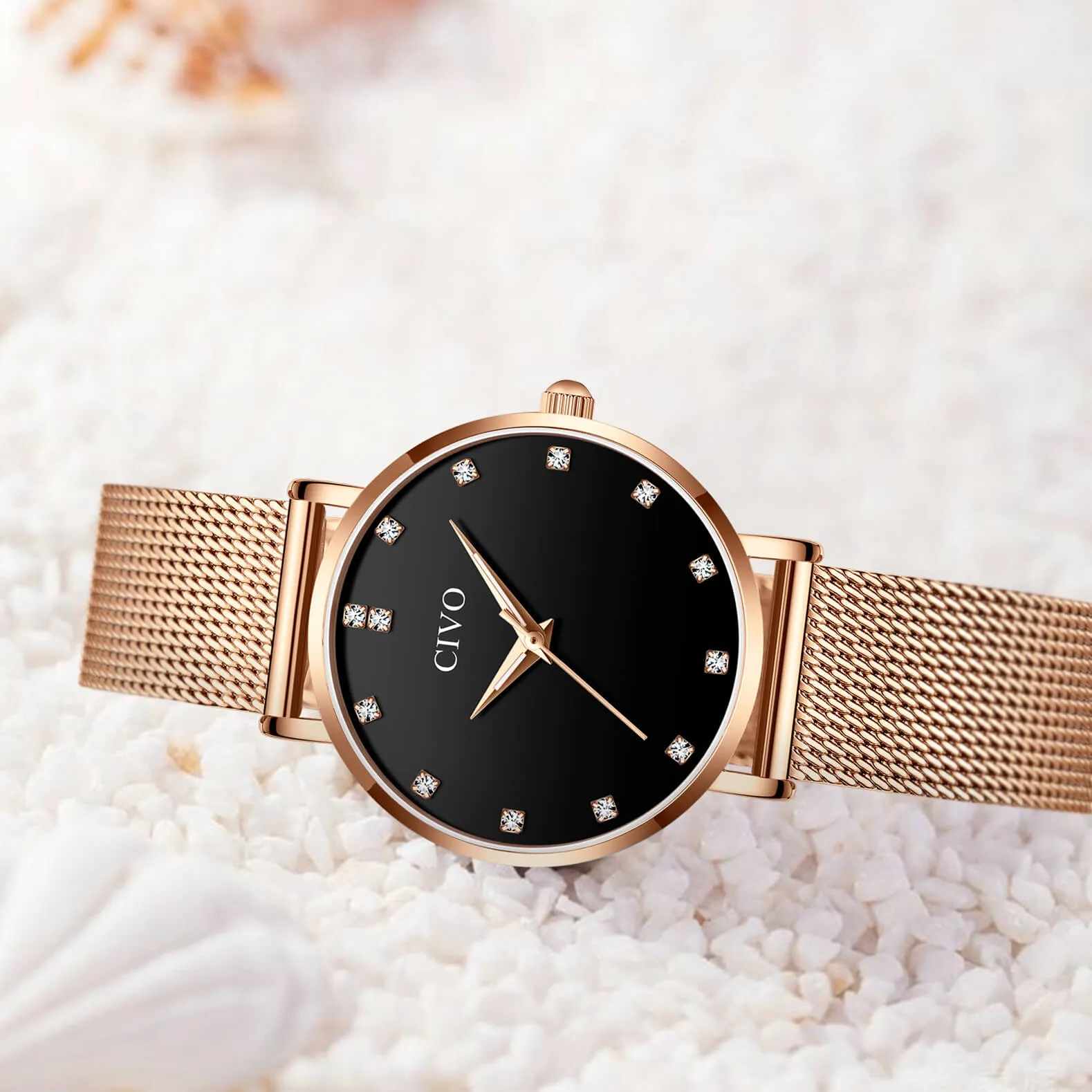 8055C | Quartz Women Watch | Mesh Band