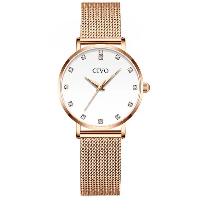 8055C | Quartz Women Watch | Mesh Band