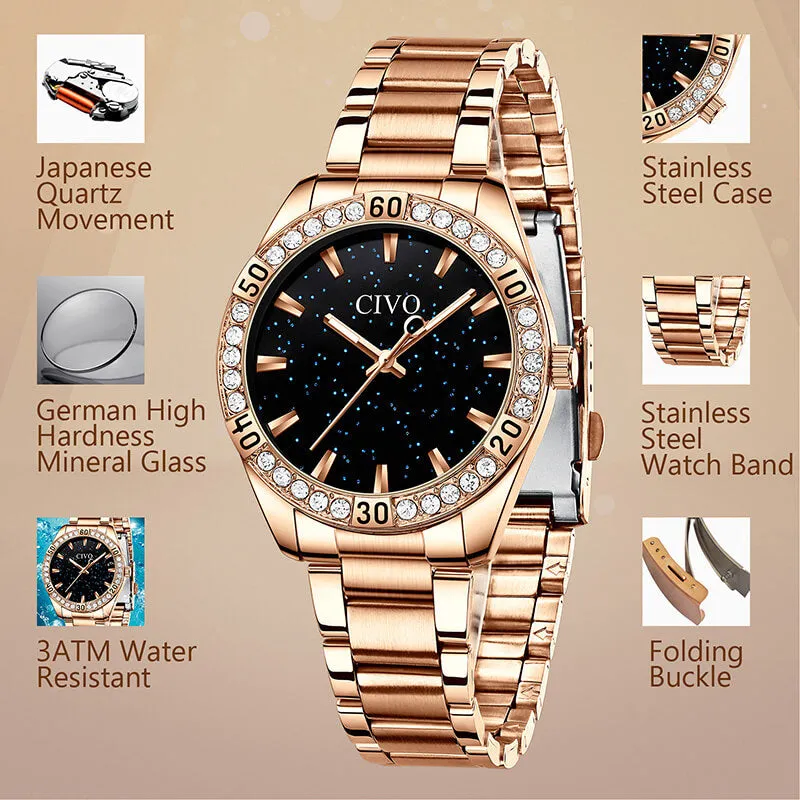 8118C | Quartz Women Watch | Stainless steel Band