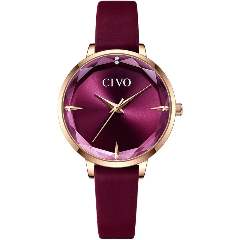 8122C | Quartz Women Watch | Leather Band