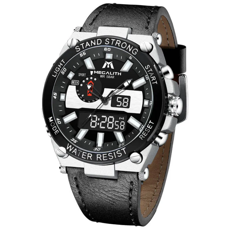 8230M | Quartz Men Watch | Leather Band