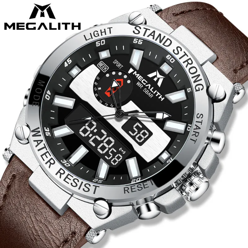 8230M | Quartz Men Watch | Leather Band