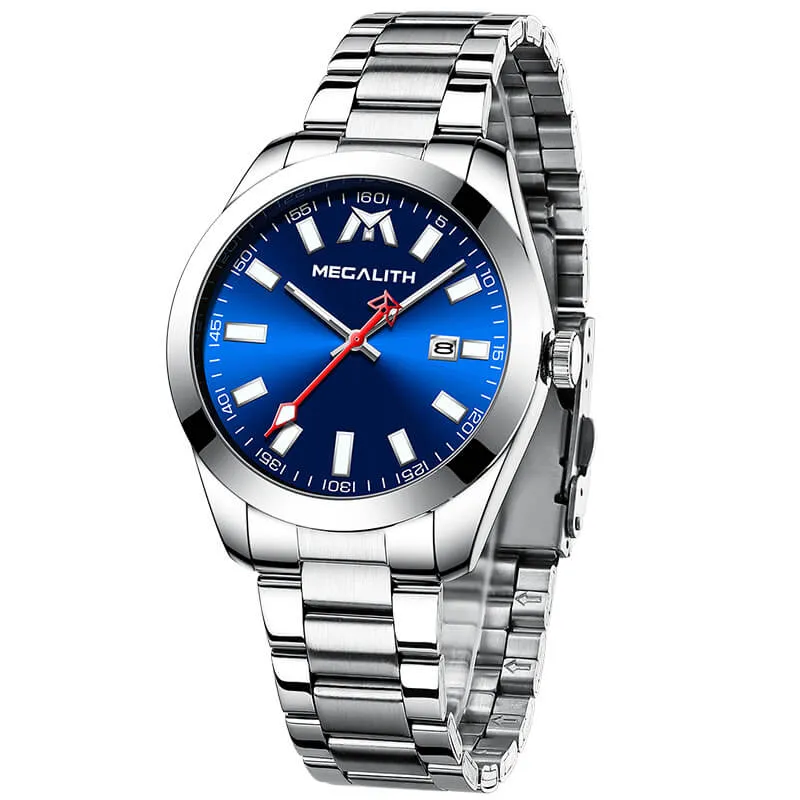 8603M Quartz Mens Watch with Sleek Stainless Steel Band - Stylish and Durable Timepiece