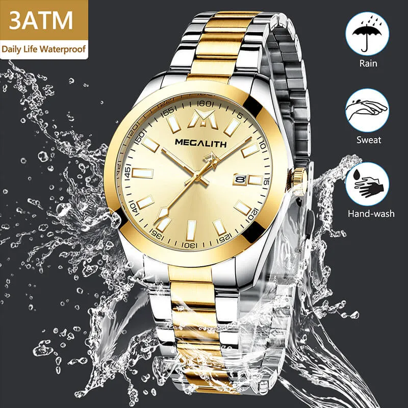 8603M Quartz Mens Watch with Sleek Stainless Steel Band - Stylish and Durable Timepiece