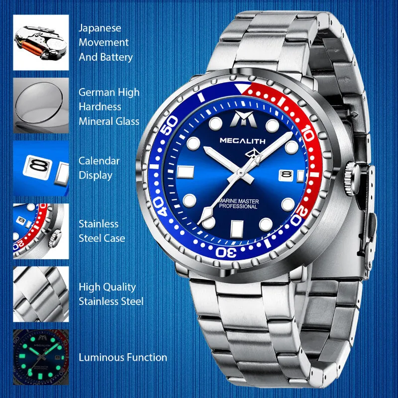 8605M | Quartz Men Watch | Stainless Steel Band