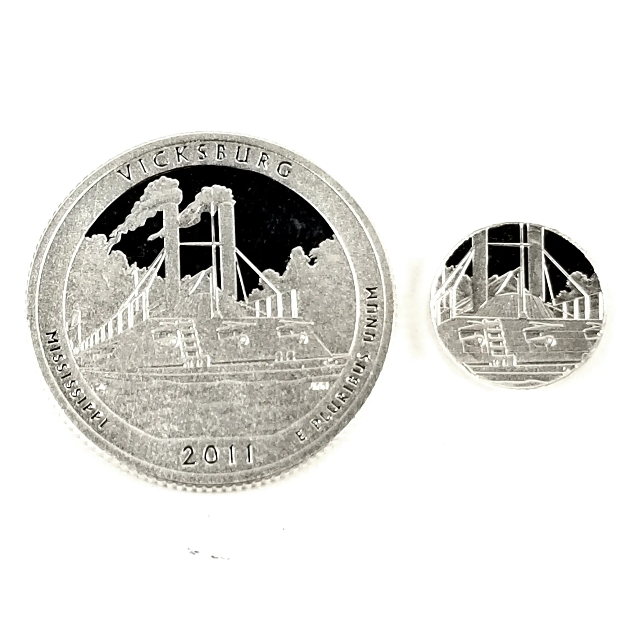 90% Silver Vicksburg National Park Quarter Ring