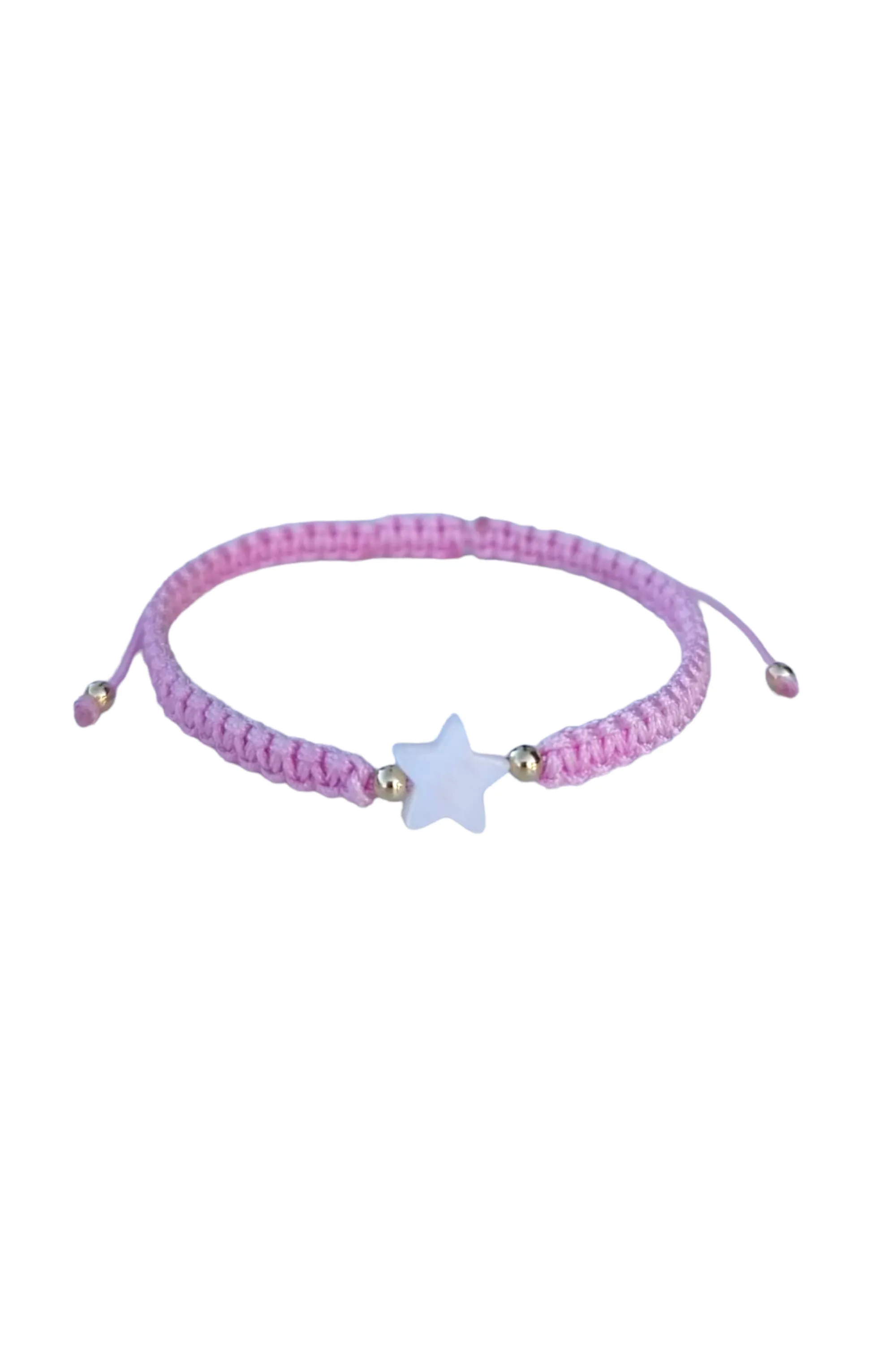 Adults - Heart - Mother of Pearl Citron Bracelets - Pink Lemonade