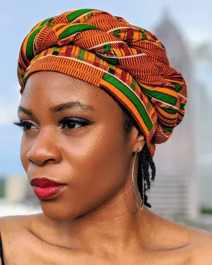 African Print Kente modu Pre-tied Hat - DPH3227B