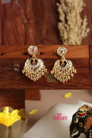 Akshara - Goldtone Gati Ruby Earring