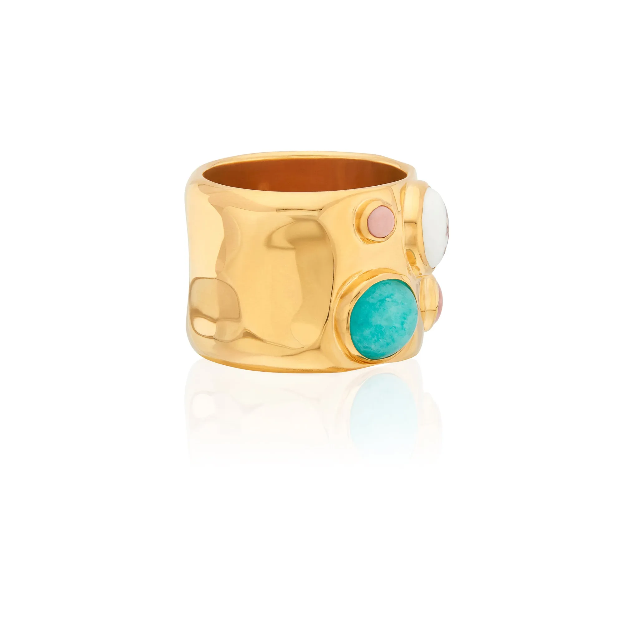 Anna Beck Gold Wavy Multi-Stone Ring