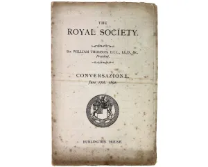 Antique 1891 Catalog of The Royal Society Conversazione Exhibits at Burlington House