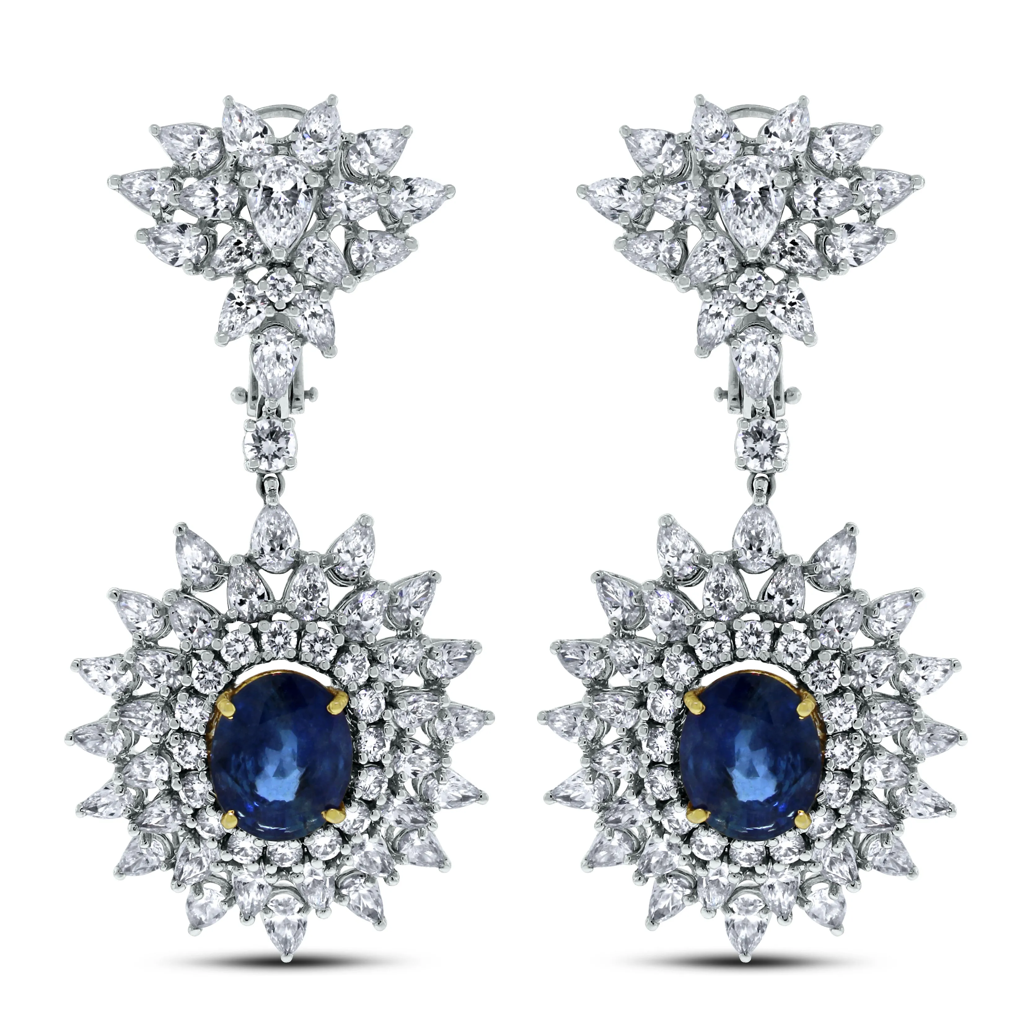 Atlantis Sapphire & Diamond Suite (139.11 ct Diamonds & Sapphires) in White Gold