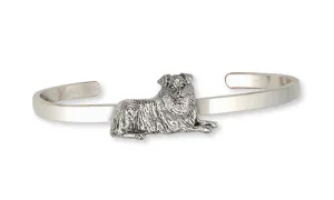 Australian Shepherd Bracelet Jewelry Sterling Silver Handmade Dog Bracelet AU2-CB