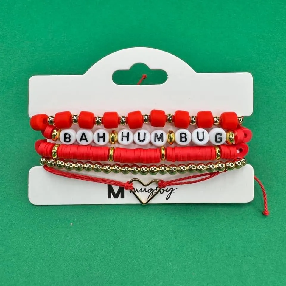 Bah Hum Bug Stackable Bracelets