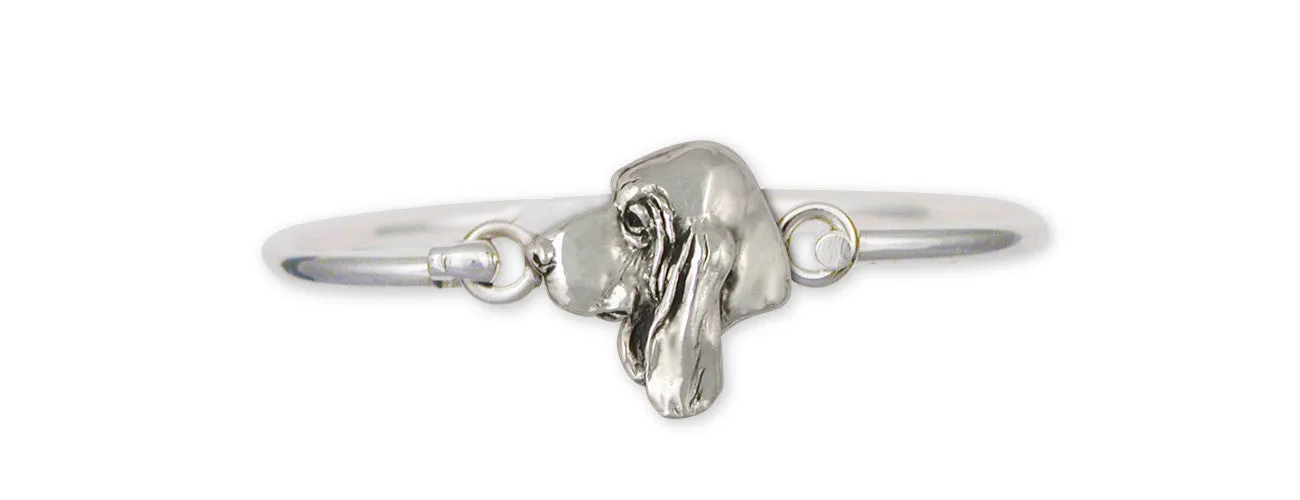 Basset Hound Bracelet Jewelry Sterling Silver Handmade Dog Bracelet BAS7-HB