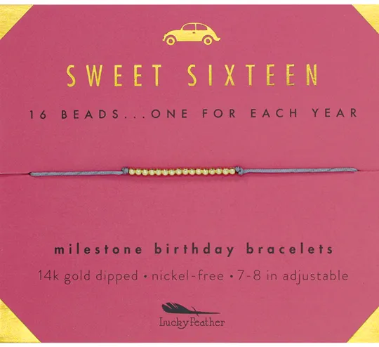 Birthday Celebration Bracelet (Ages 13, 15, 16, 18)