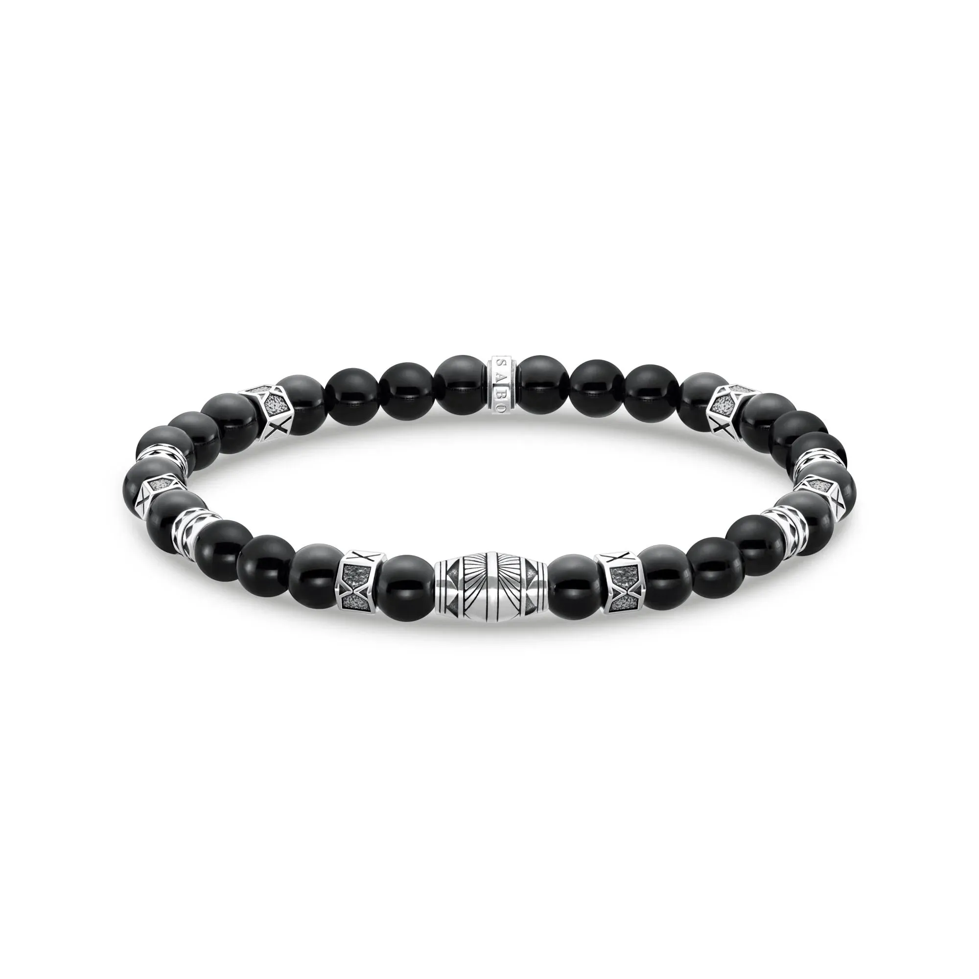 Black Bead Elements Bracelet