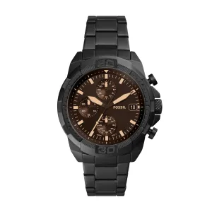 Bronson Chronograph Black Stainless Steel Watch