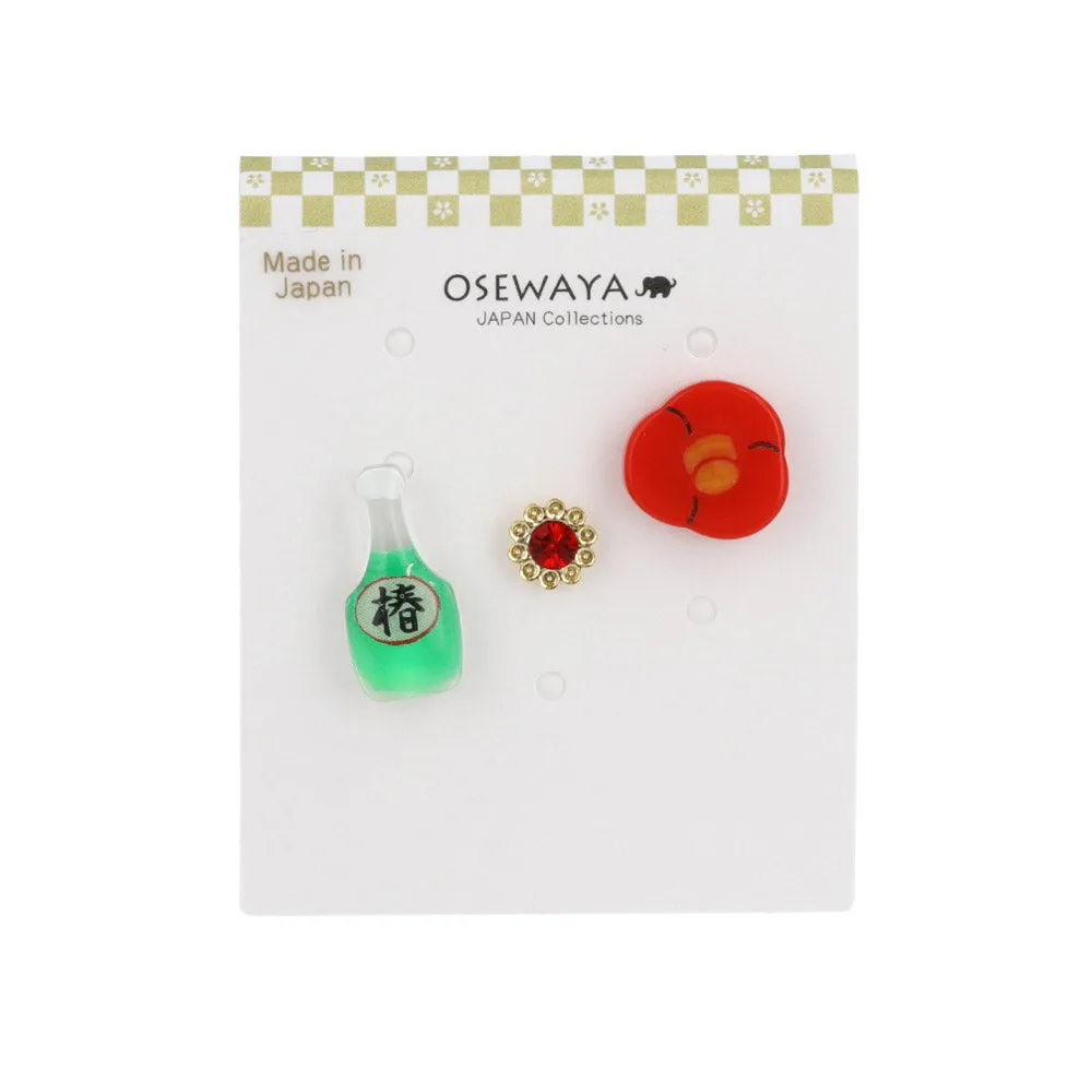 Camellia Toy Earring Set