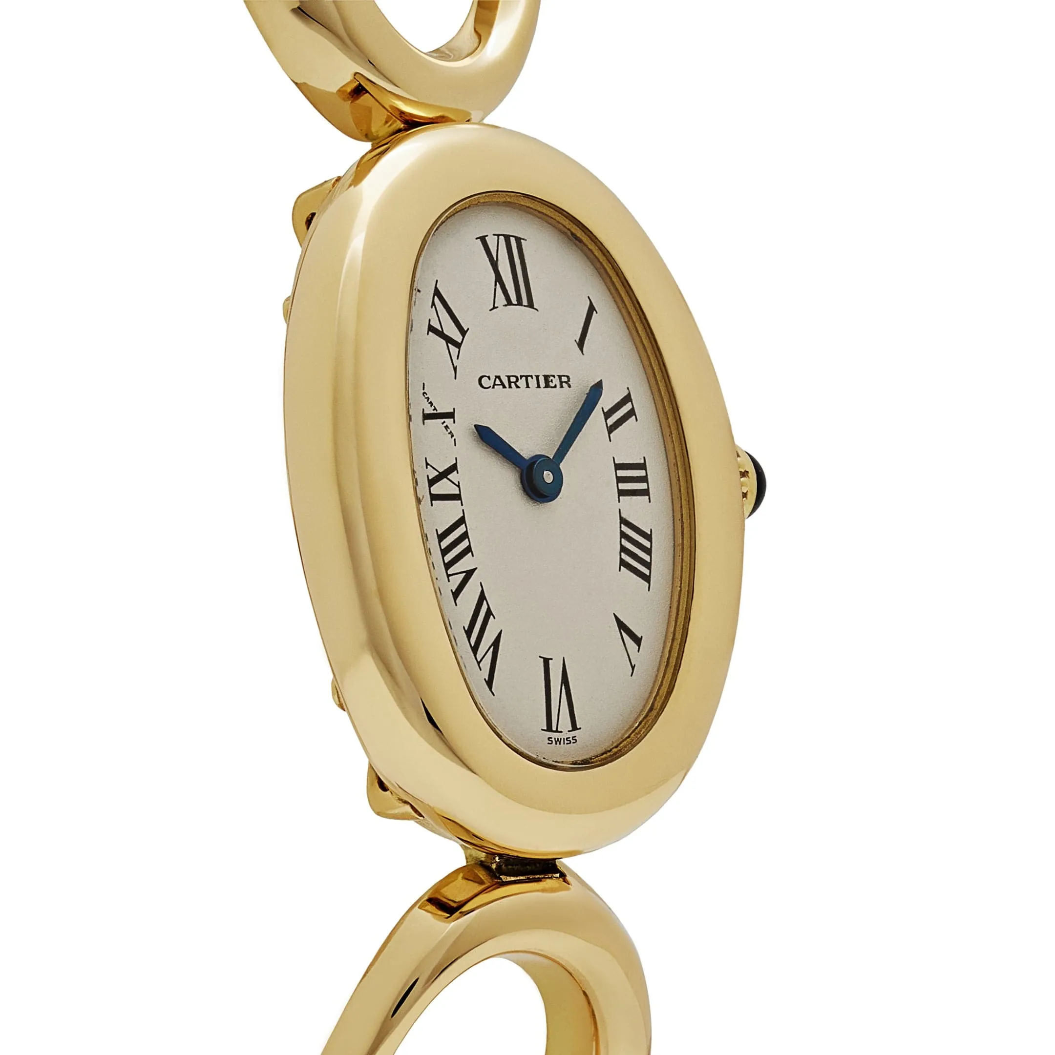 Cartier Baignoire W15108K7 Luxury Womens Watch - Elegant Quartz Movement, 18K Yellow Gold