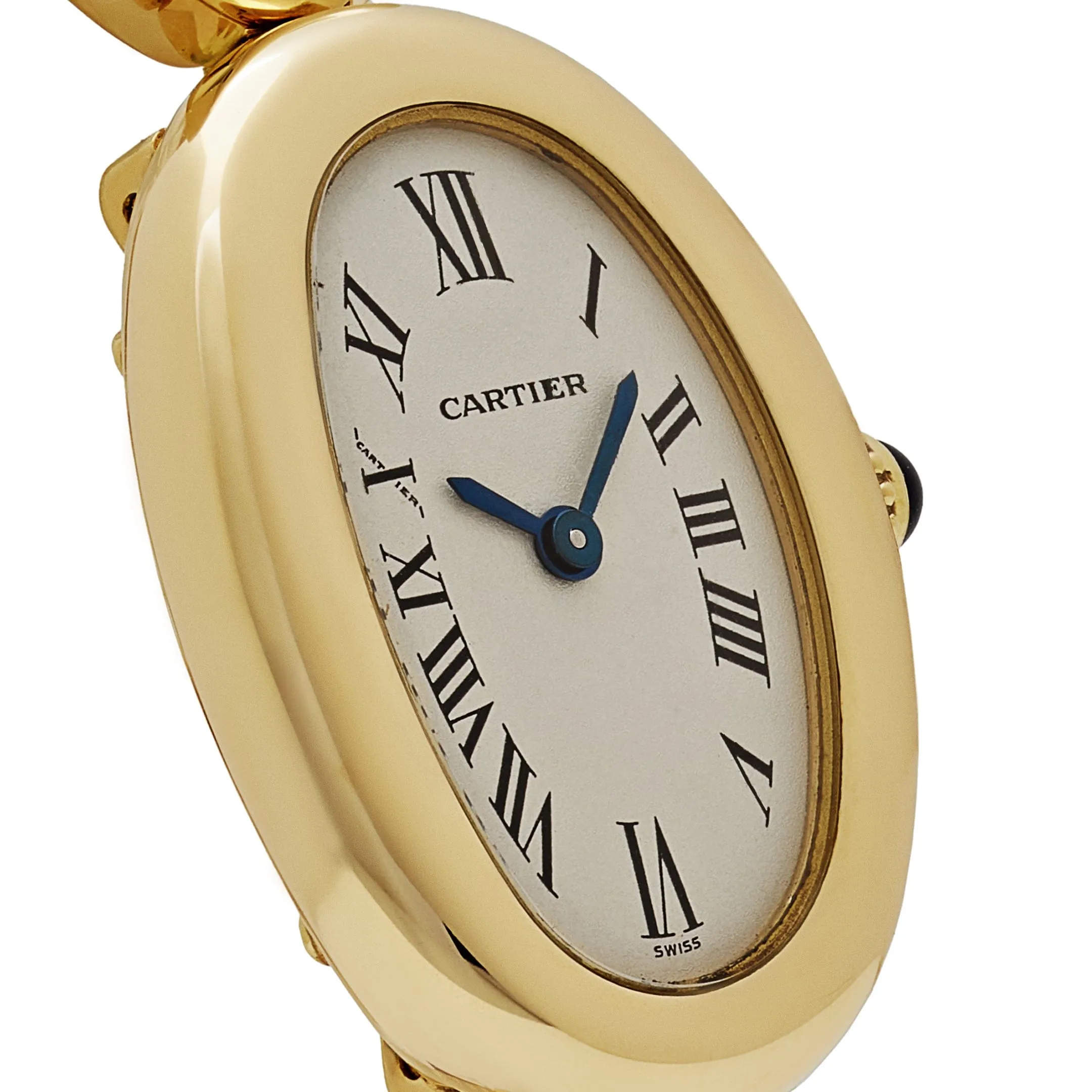 Cartier Baignoire W15108K7 Luxury Womens Watch - Elegant Quartz Movement, 18K Yellow Gold