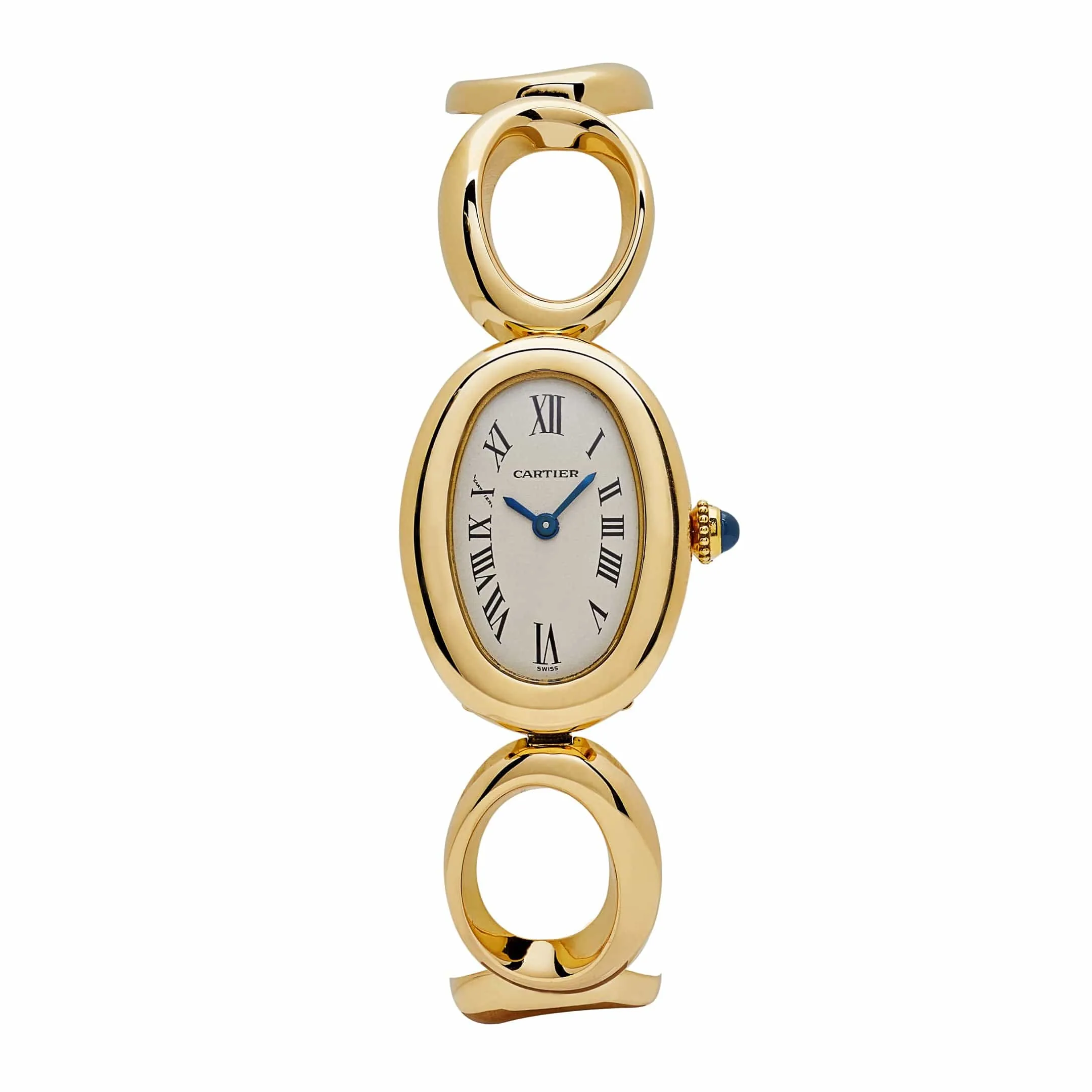 Cartier Baignoire W15108K7 Luxury Womens Watch - Elegant Quartz Movement, 18K Yellow Gold