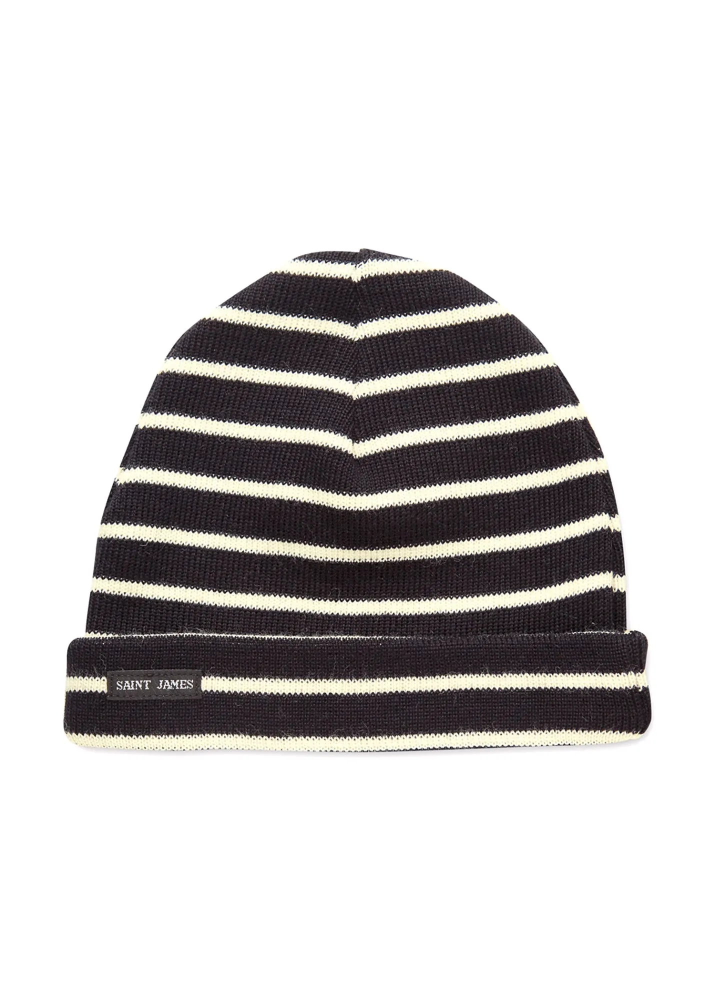 CARTIER - Nautical Striped Wool Blend Beanie (NAVY / IVORY)