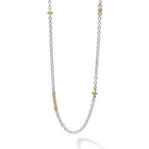 Caviar Icon Two-Tone Caviar Chain Necklace