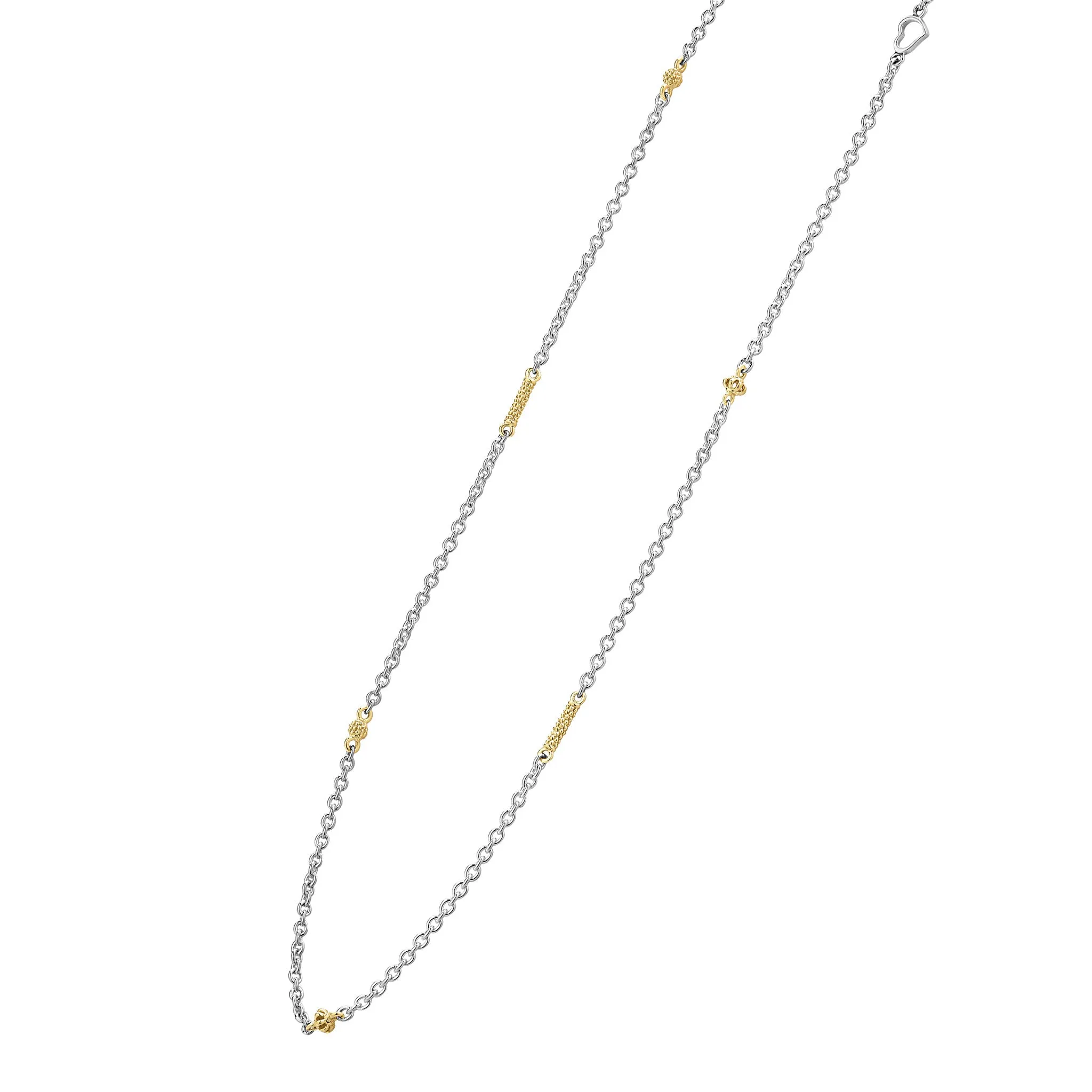 Caviar Icon Two-Tone Caviar Chain Necklace