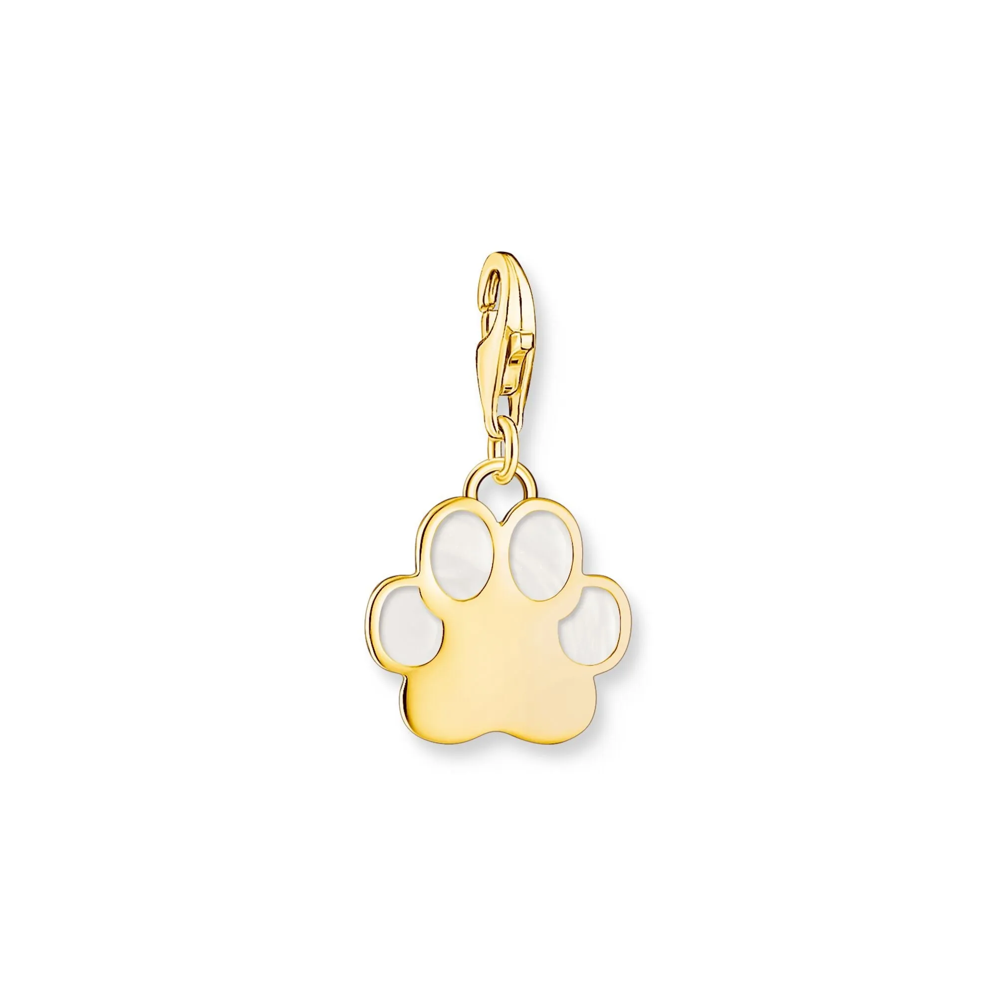 Charm Pendant dog paw with cold enamel