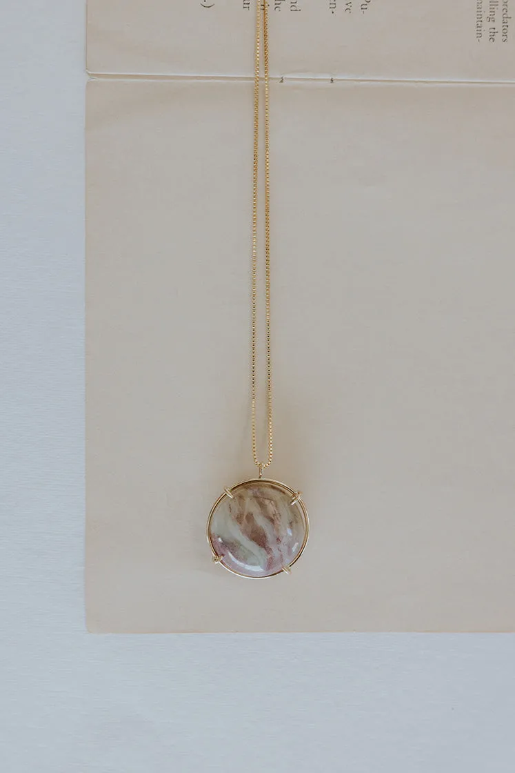 Crystal Ball Necklace - Agate