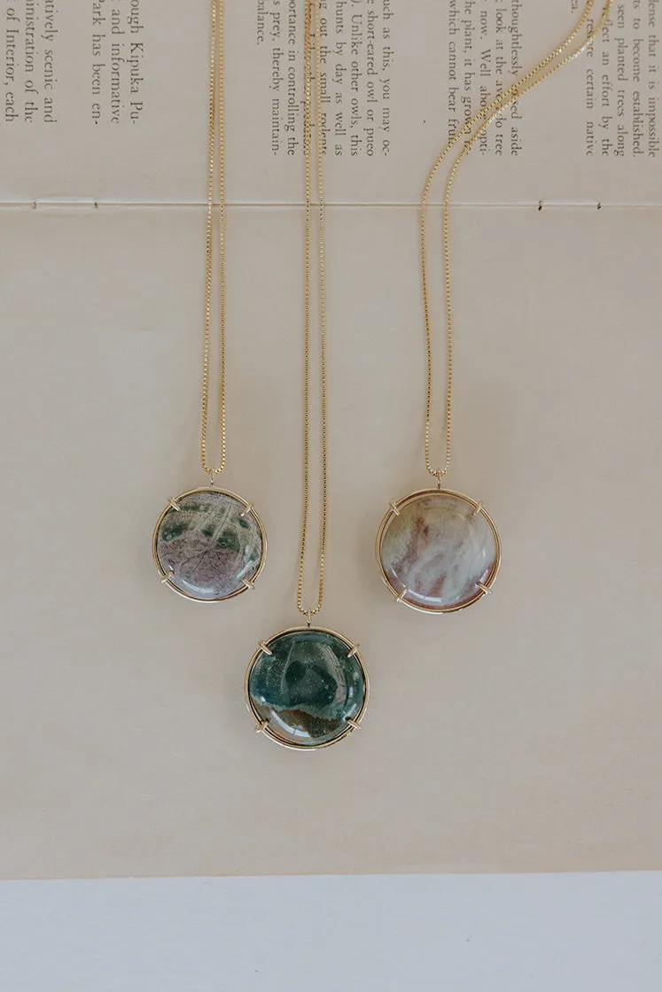 Crystal Ball Necklace - Agate